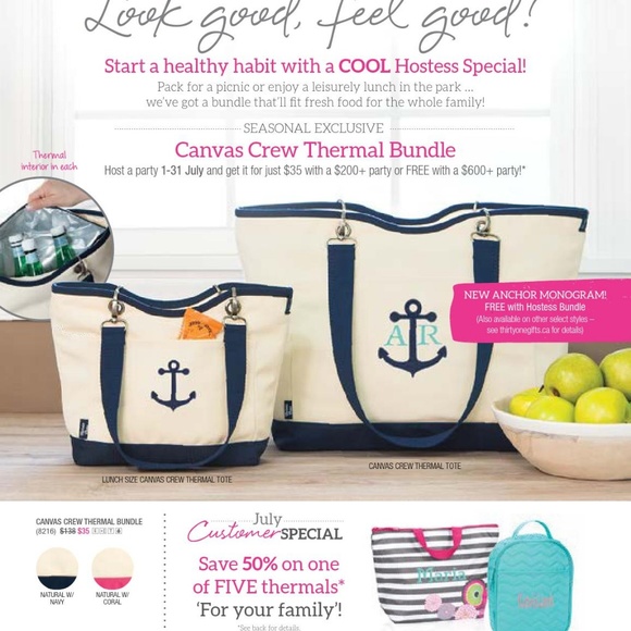 thirty one canvas tote